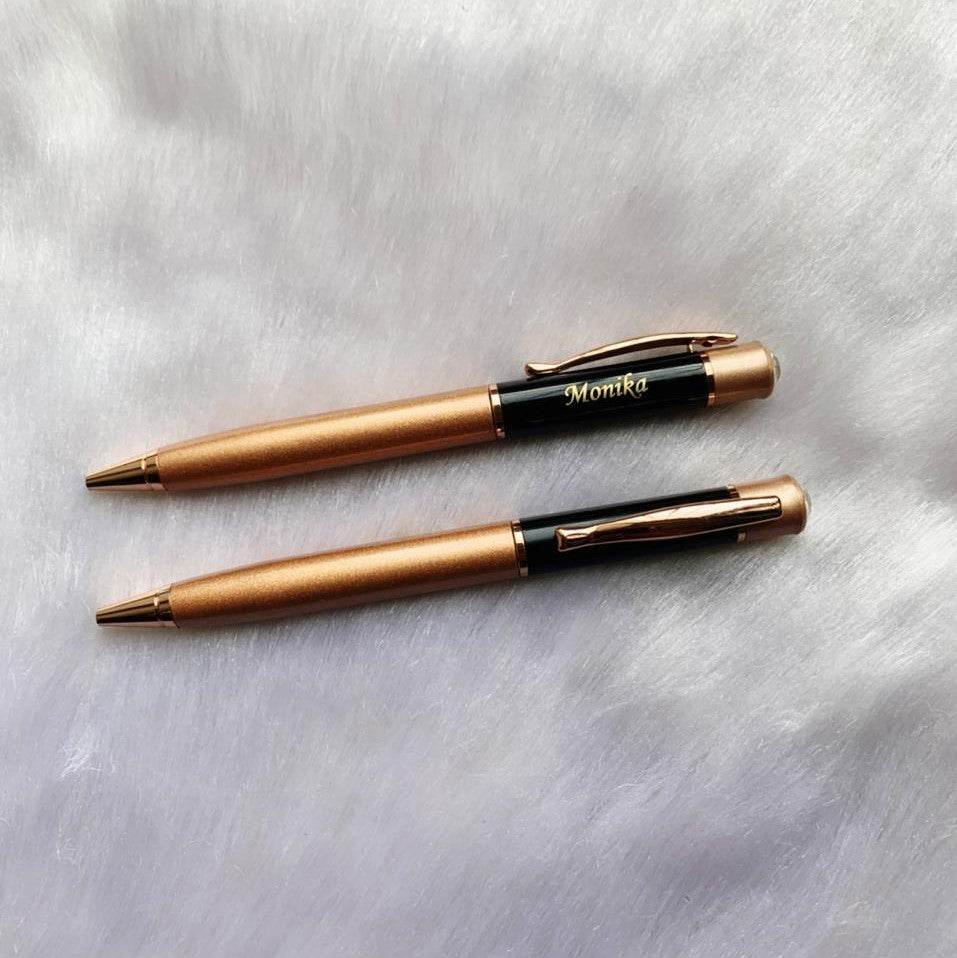 Customized Copper Glitter Pen | Best Gift For Teachers, Boss, Employee, Father - BBD GIFTS