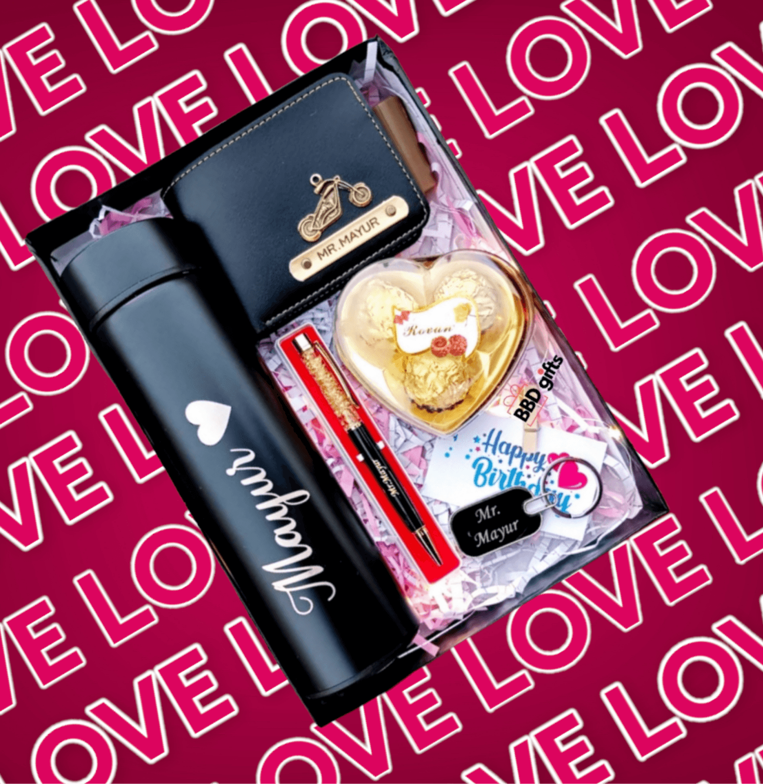 Customized Gift Hamper for Him | Premium Combo for Boyfriend | Valentine’s Day Special - BBD GIFTS
