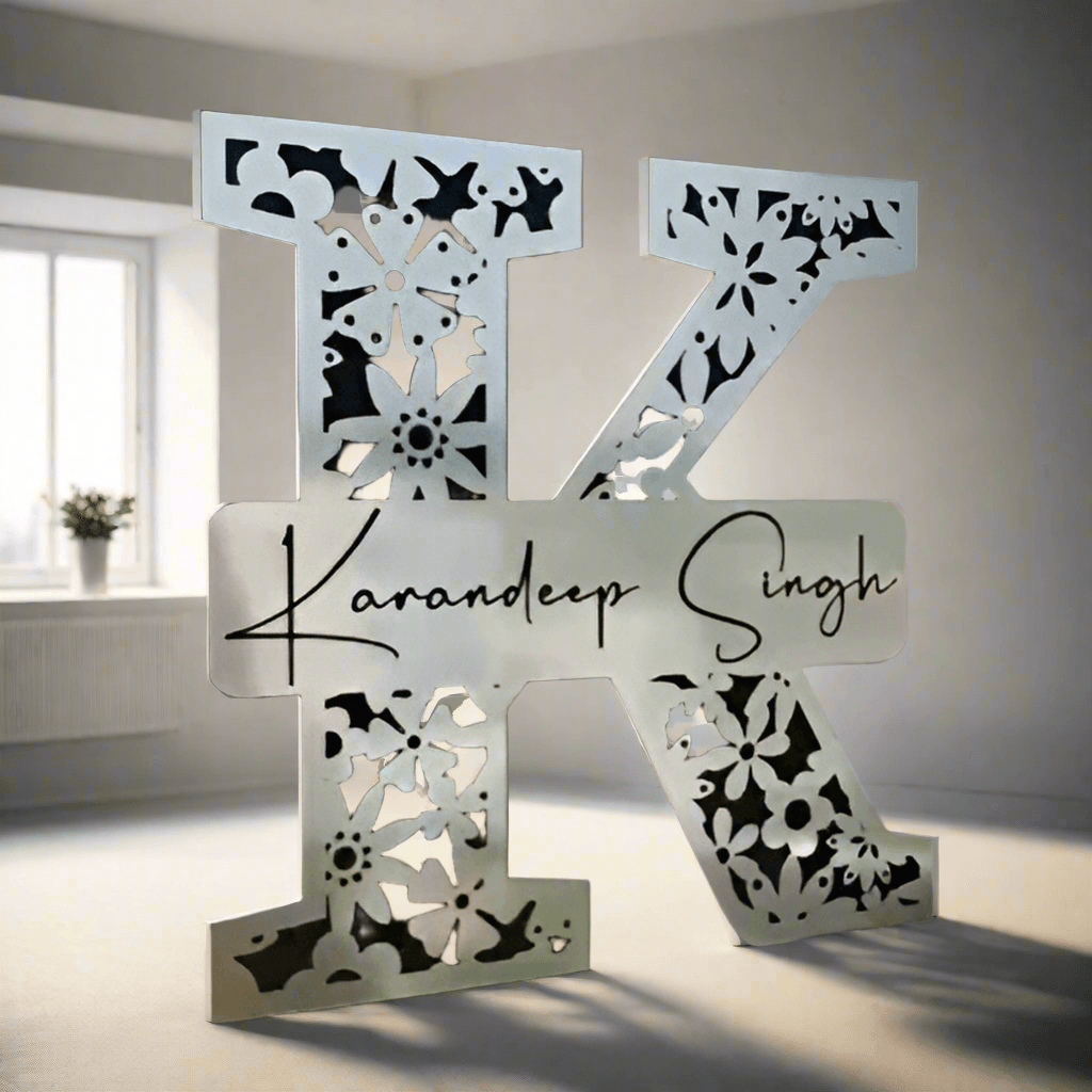 Personalize Your Initial with Engraved Name - Name Plate Initial - BBD GIFTS
