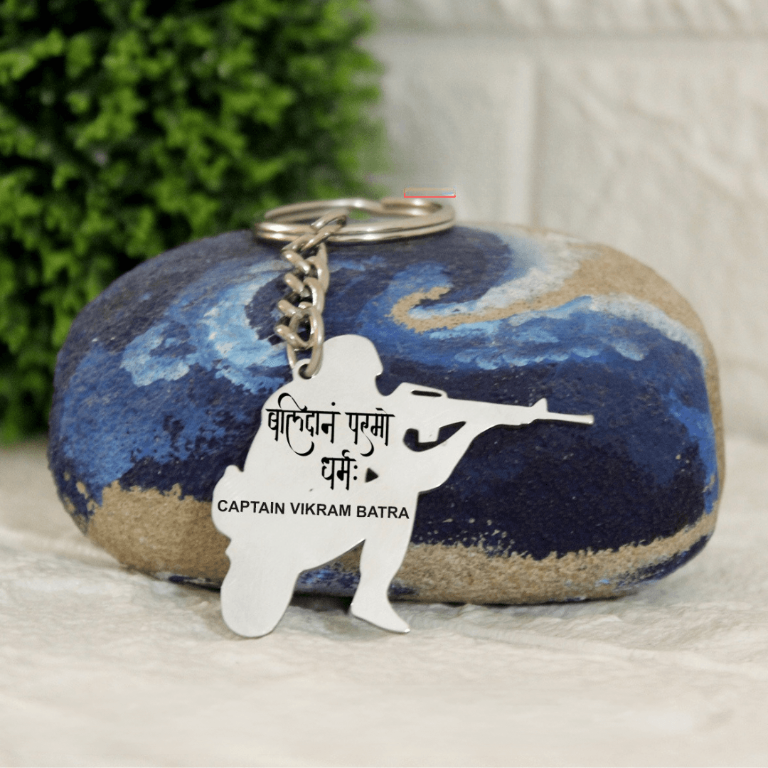 Customized stainless steel keychain for Army - Military Keychain - BBD GIFTS