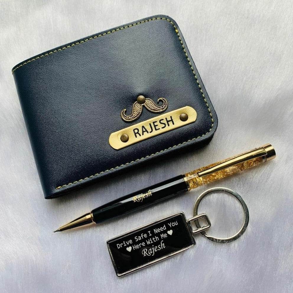 Men's Combo | Wallet, Pen And Keychain Combo | Budget Friendly Combo gift for him - BBD GIFTS