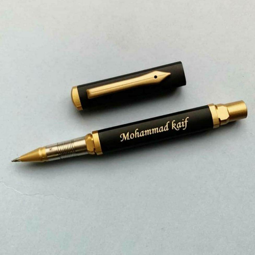 Customized Black Metal Pen And Keychain Combo | Keychain Combo - BBD GIFTS