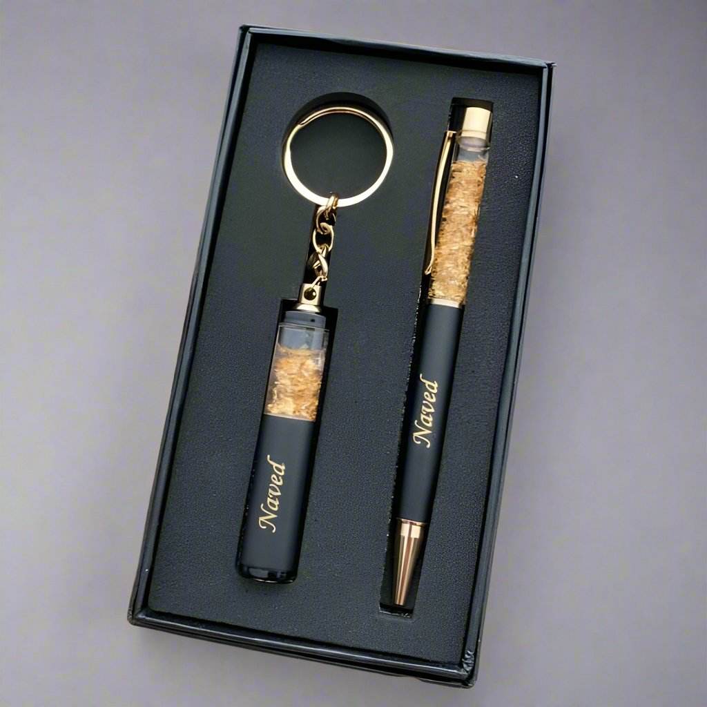 Pen And Keychain Combo | Gift Ideas For Professionals | Personalized Pen And Keychain - BBD GIFTS