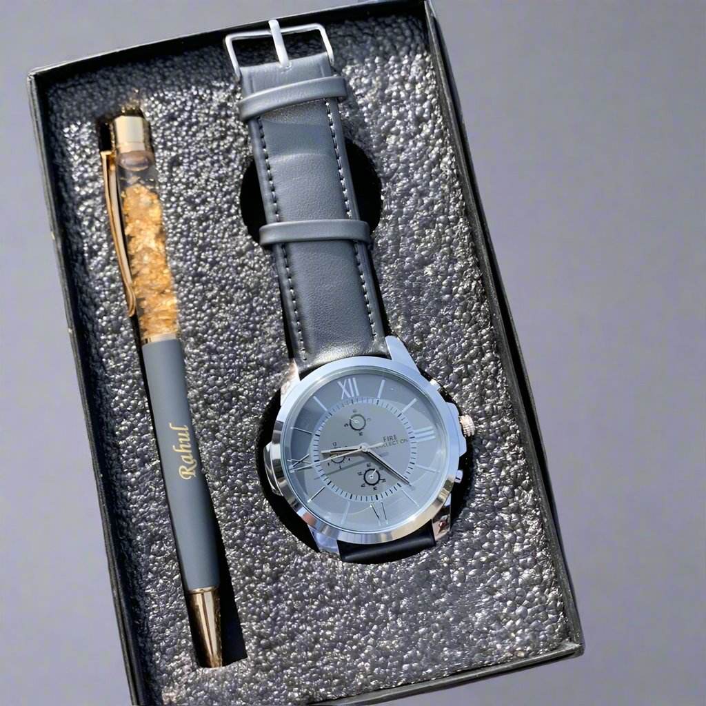 Pen And Watch Combo - Combo Gift For Men - Gift Ideas For Him - BBD GIFTS