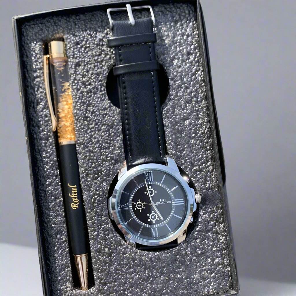 Pen And Watch Combo - Combo Gift For Men - Gift Ideas For Him - BBD GIFTS