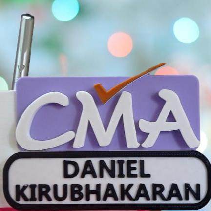 Pen Stand For CMA | Profession Table Tops with Pen Stand | Cooperative Gifts | Office Gifts | CMA Desk Name Plate - BBD GIFTS