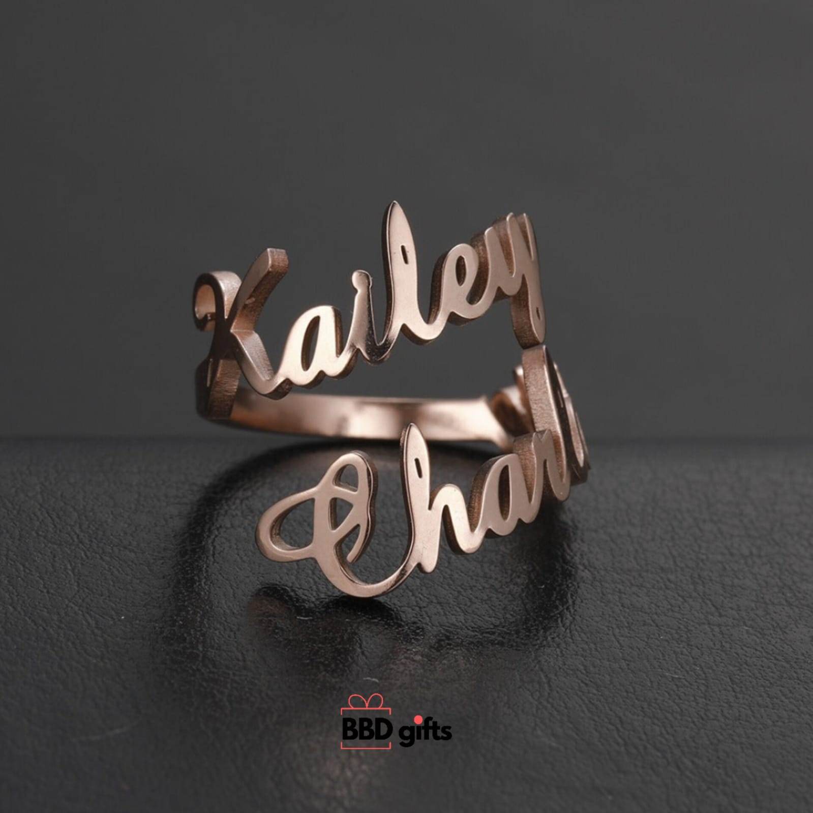 Couple Name Ring - BBD GIFTS