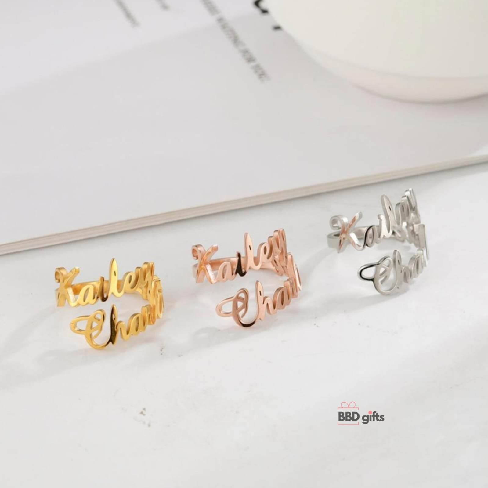 Couple Name Ring - BBD GIFTS