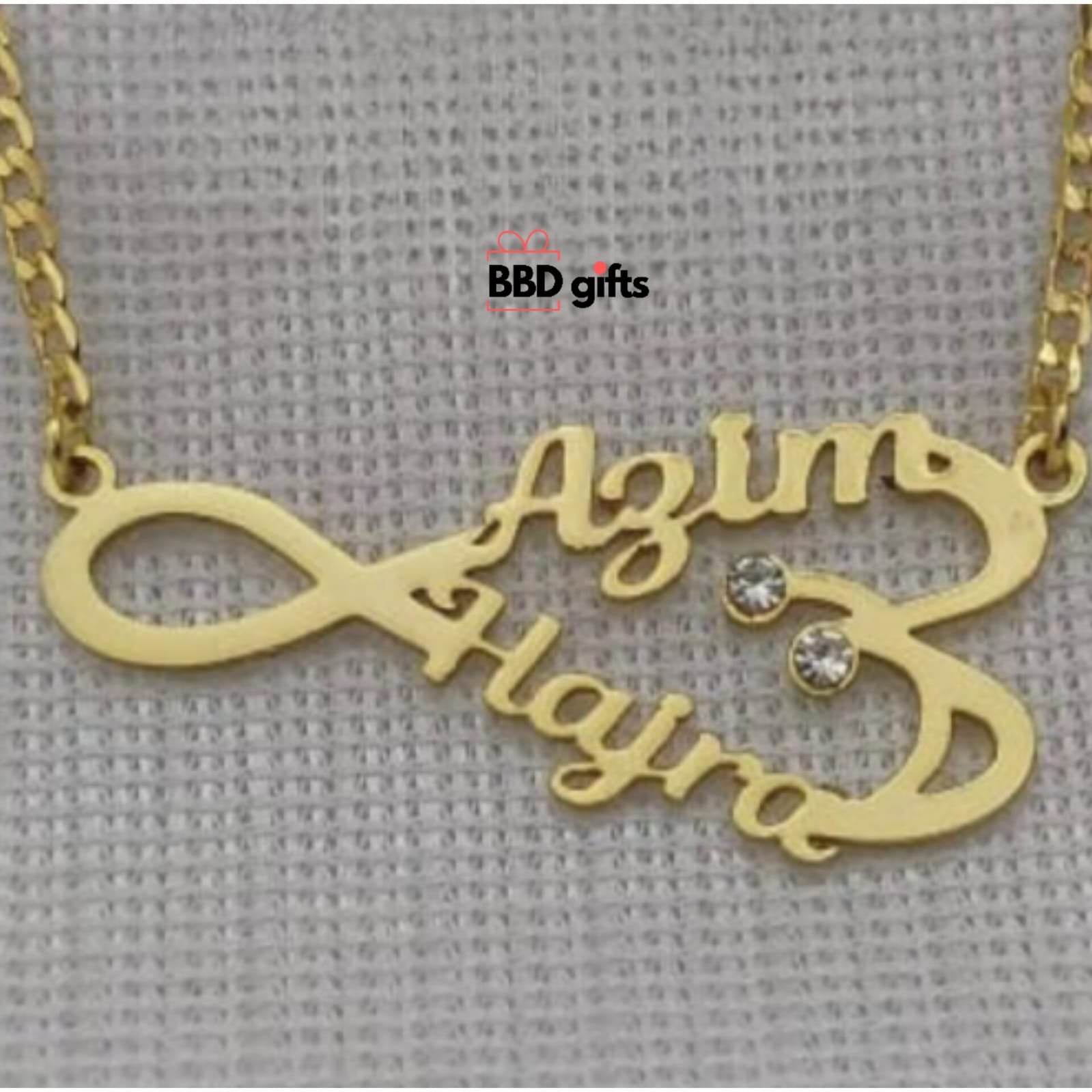 Couple Name Pendant Mangalsutra necklace Name Necklace Gift
