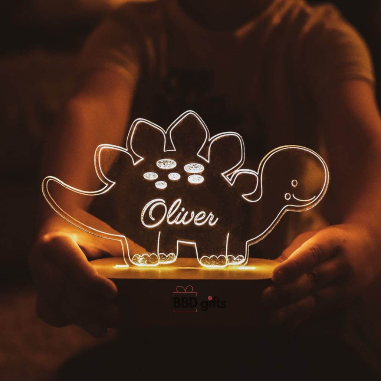 Dinosaur LED Night Lamp For Kids | Personalised Dinosaur LED Sign | Gifts for kids | Kid home decor | Kids Special Gift | Customized night lamp - BBD GIFTS