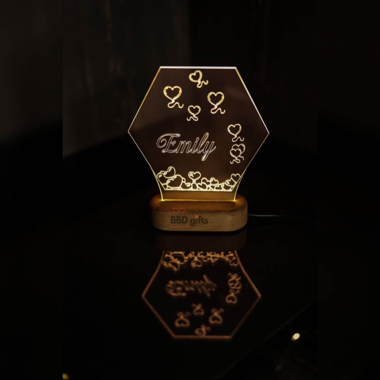 Personalized Lamp Anniversary Gift | Custom Photo Lamp | Valentin's Day Gift For Her | Bed Room Lamp | Acrylic Led Night Lights Gift - BBD GIFTS