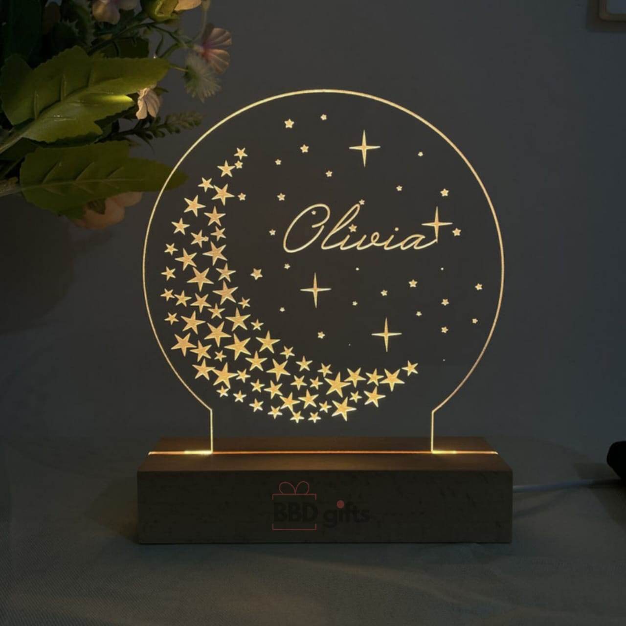Custom Moon Night Lamp – Perfect Personalized Gift for Kids - BBD GIFTS