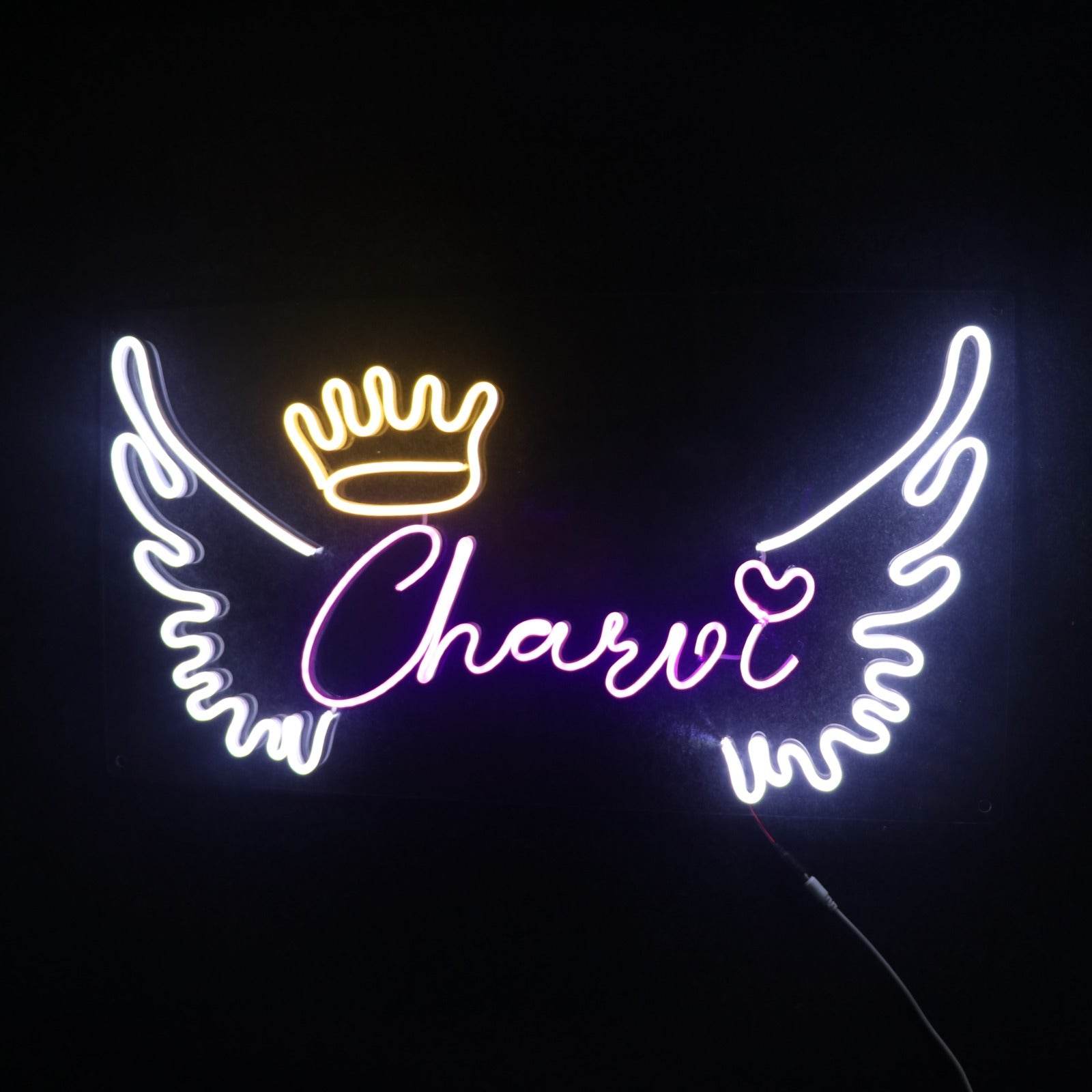Name Angel Wings | Personalised Neon Sign | Custom Neon Sign Bar | Birthday gift for Kids - BBD GIFTS