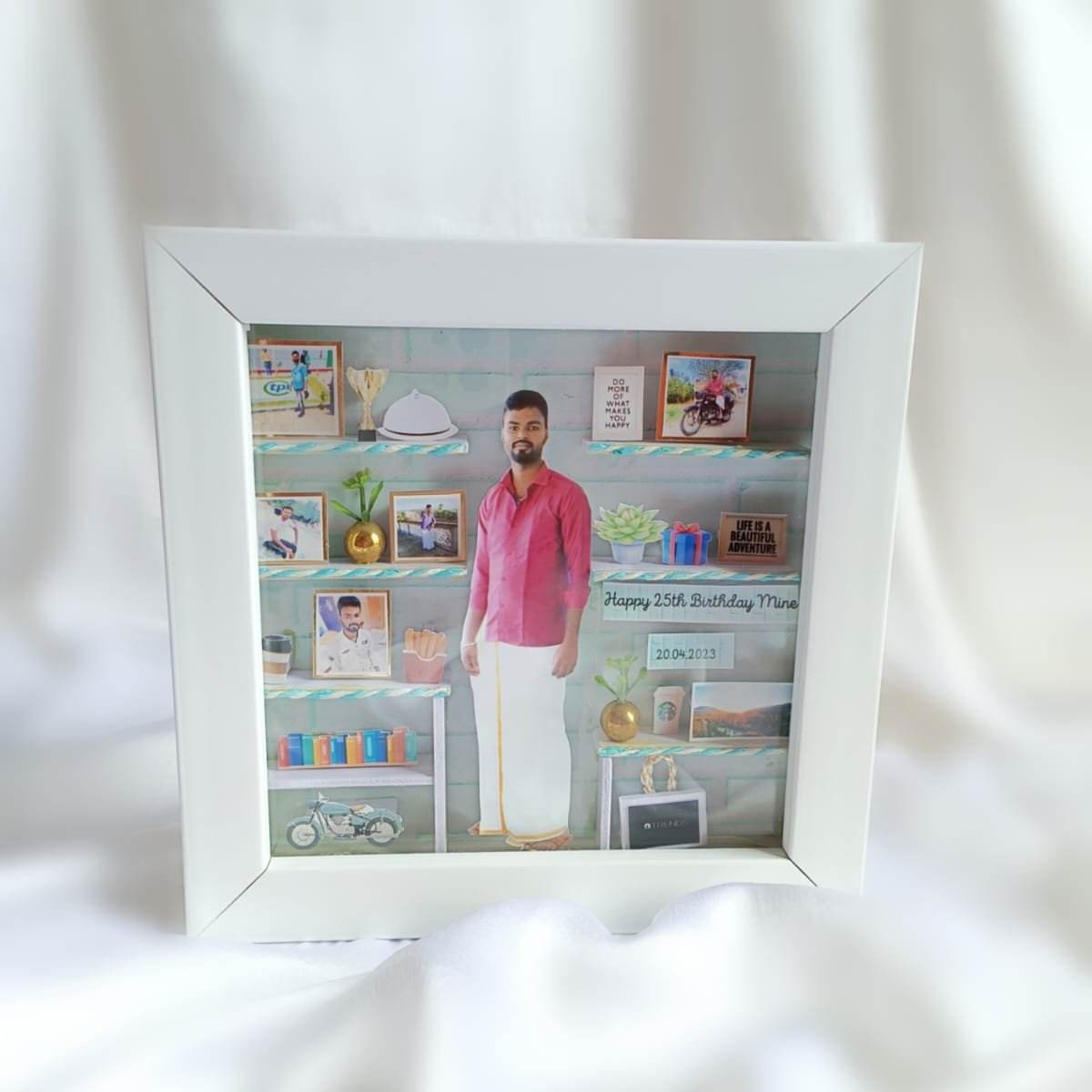 Miniature Box With Lights - Shadow Box - Birthday Gifts - Wedding Gifts - 3D Box With Lights - BBD GIFTS