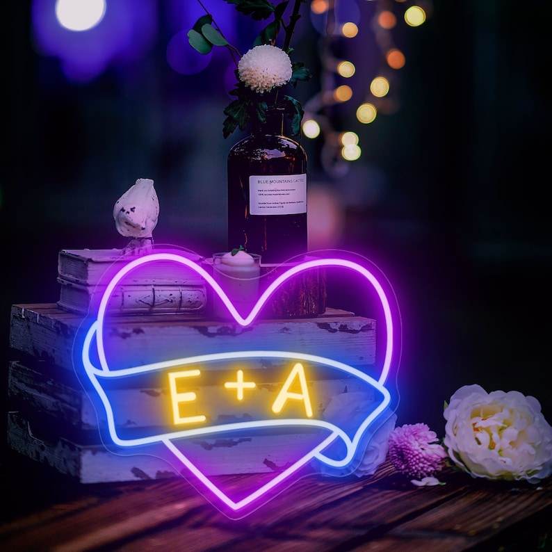 Personalized Led Intial Neon sign - BBD GIFTS