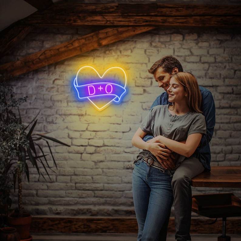 Personalized Led Intial Neon sign - BBD GIFTS