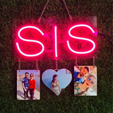 Rakhi Neon Lights sis|Rakhi Celebration Decor|Custom Neon Signs India|Personalized Rakhi Decor|gift for sister