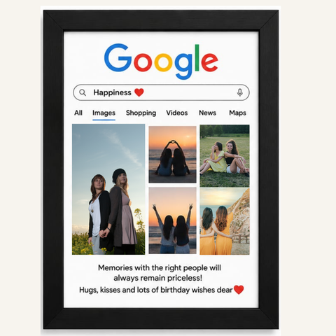 Personalized Google Search Lamination Frame
