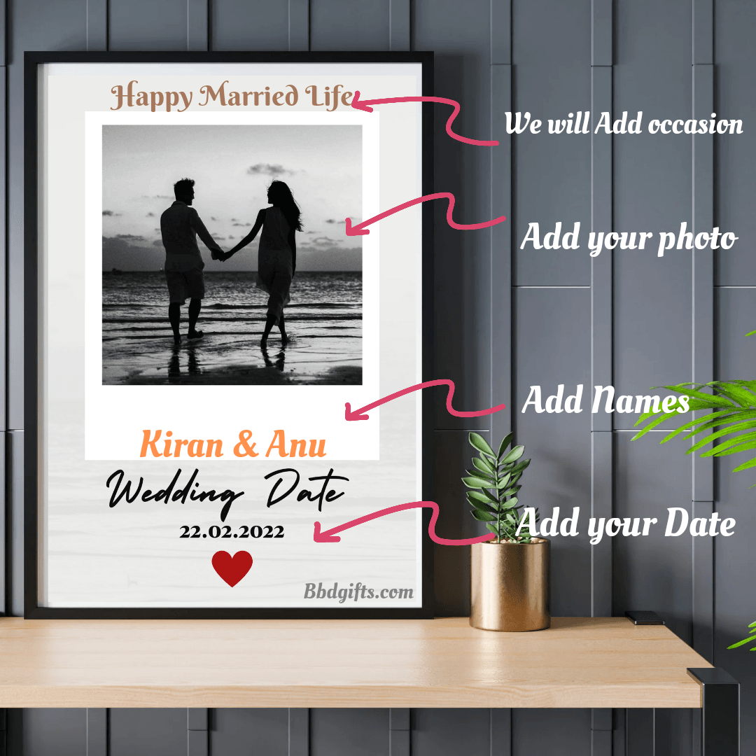 Personalized Couple Wedding Frame | Marriage Gifts | Couple Frames | B ...