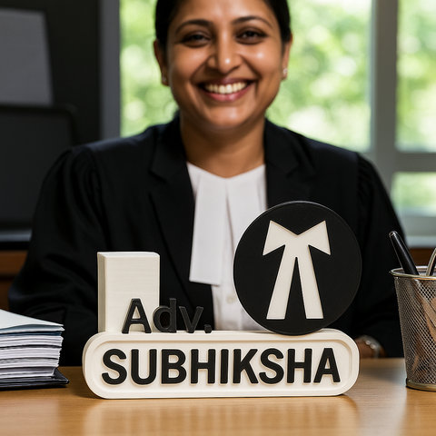 Professional Pen Stand for Advocates – Custom 3D Printed with Name
