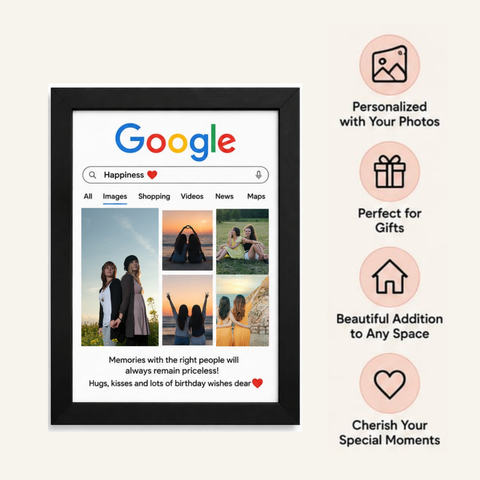 Personalized Google Search Lamination Frame
