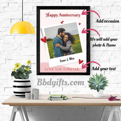 Personalized Couple Frame | Anniversary Frame| Gift for Couples |