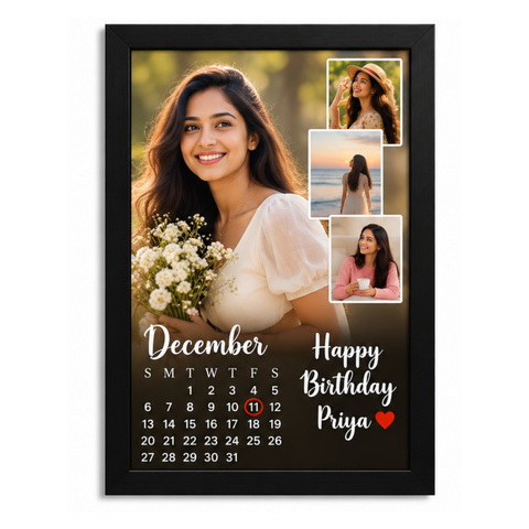 Personalized Calendar Collage Lamination Frame
