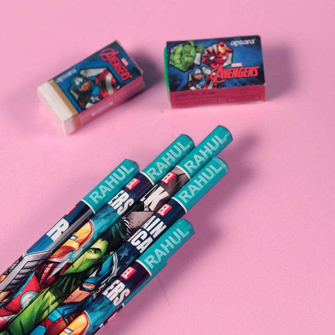 Customised Avengers Pencils with Name – Set of 10