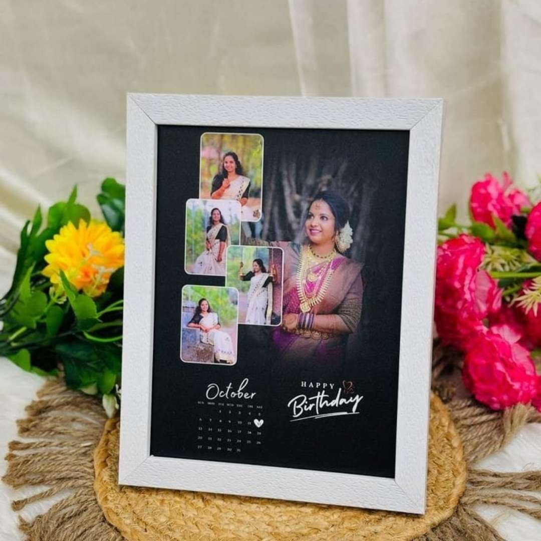 Personalised Birthday Photo Frame with Calendar – BBD GIFTS