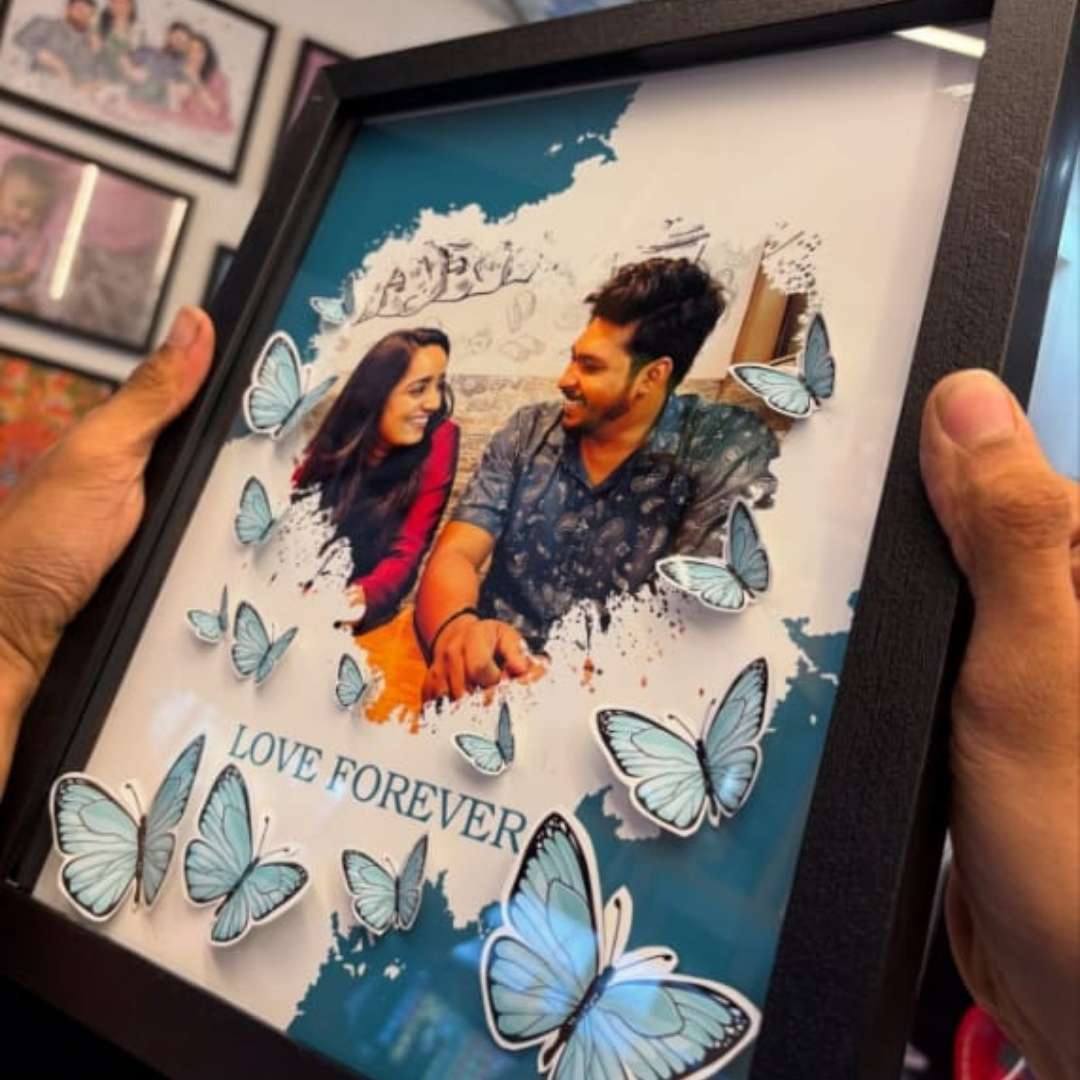 3D Butterfly Photo Frame