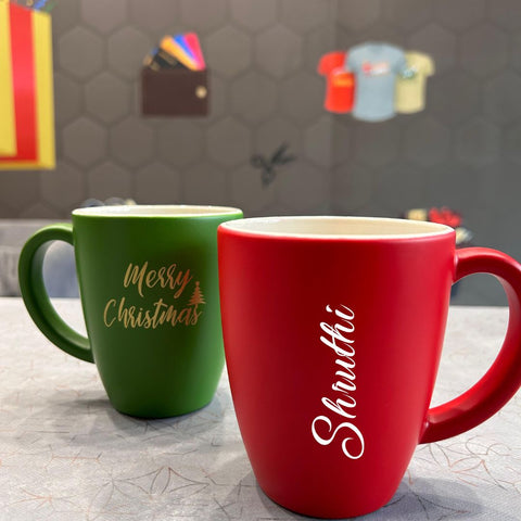 Christmas Bistro Mug - Personalized Festive Gift