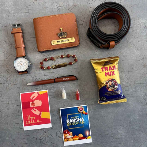 Personalized Rakhi Combo Gift Set for Brother