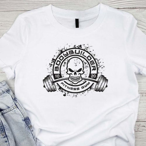 Customized White Cotton T-Shirt with Name, Logo, or Photo