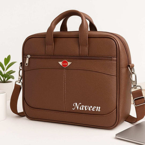 Custom Leather Laptop Bag