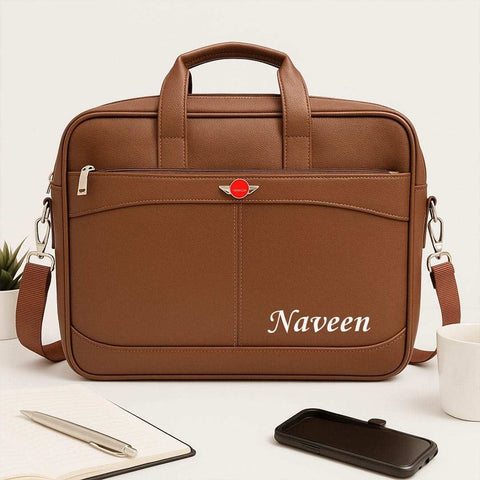 Custom Leather Laptop Bag