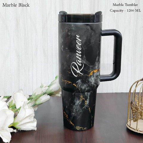 Customized Marble Tumbler 1200ML – Stainless Steel in 6 Exotic Colors
