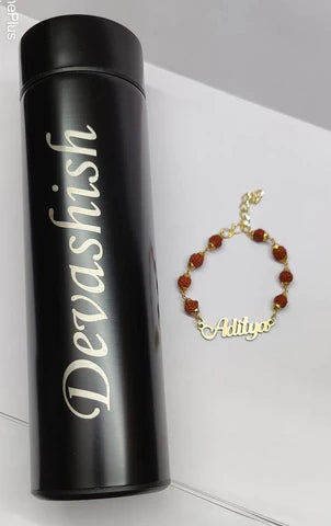 Customized temperature bottle | Personlized bracelet