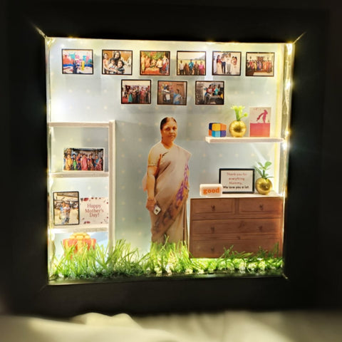 Miniature Box With Lights - Shadow Box - Birthday Gifts - Wedding Gifts - 3D Box With Lights