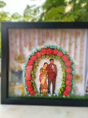 Partition Frame for wedding | Special 3 D Miniature Frame | Wedding Miniature frame | Shadow Box | Best gift for anniversary | Birthday Gift