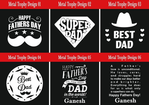 Customized Metal Trophy - Father's day special gifts - Best Gift for dad - BBD GIFTS