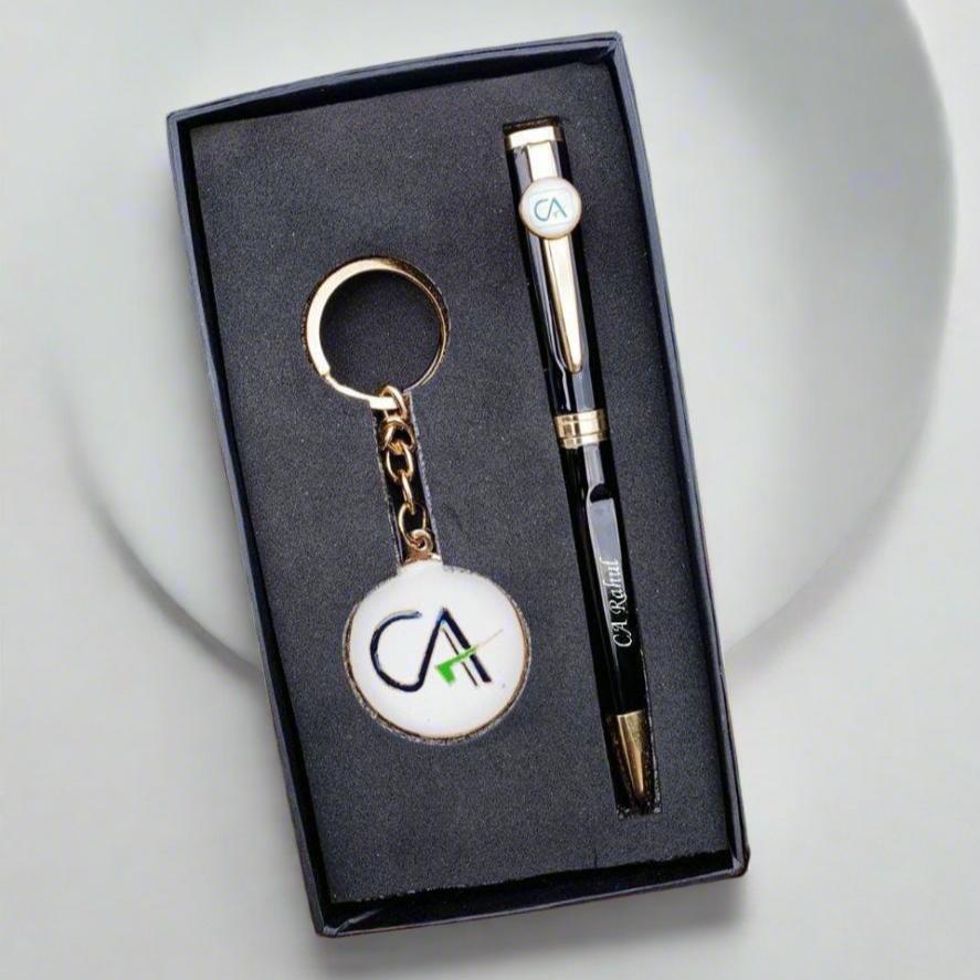 CA Pen & Keychain Set | Best Gift for CA | Gift For CA