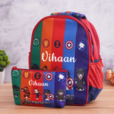 Customized Cartoon Bags For Kids - Gift For Kids - Best Gift For Children - Personalized Girls School Bags