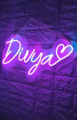 Name neon light | Customise neon sign | Multicolour neon light | Birthday neon sign | Anniversary gifts