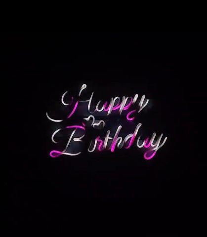 Happy Birthday neon sign | Custom neon light | Wall decor | Gift for her | best gift for party