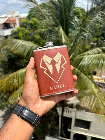 Best gift for Brother|rakhi|Customize Leather Hip Flask | Gift For Men | Gift For brother | Gift For him