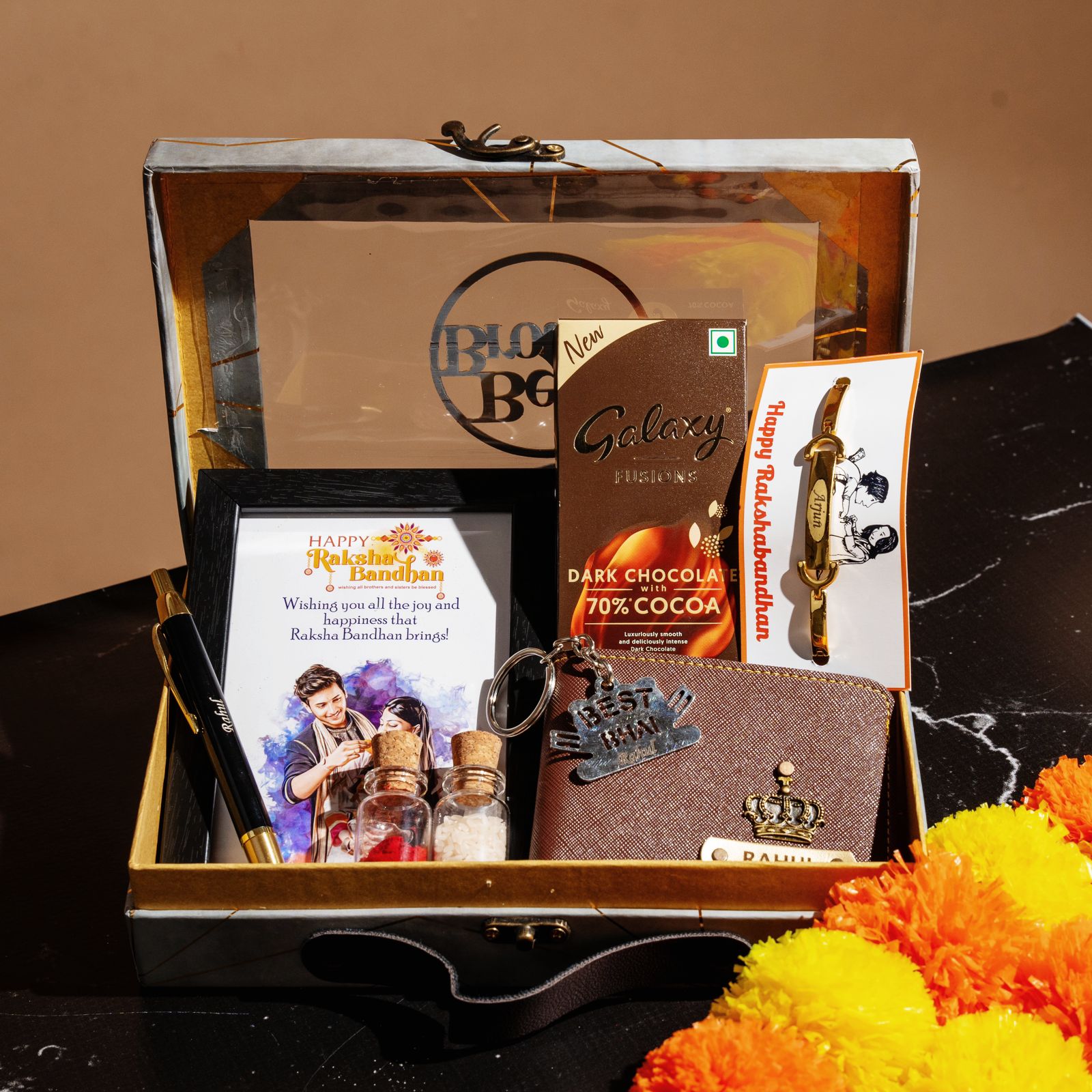 Customise Brother's Hamper | Personalized rakhi gift hamper | Hamper f –  BBD GIFTS