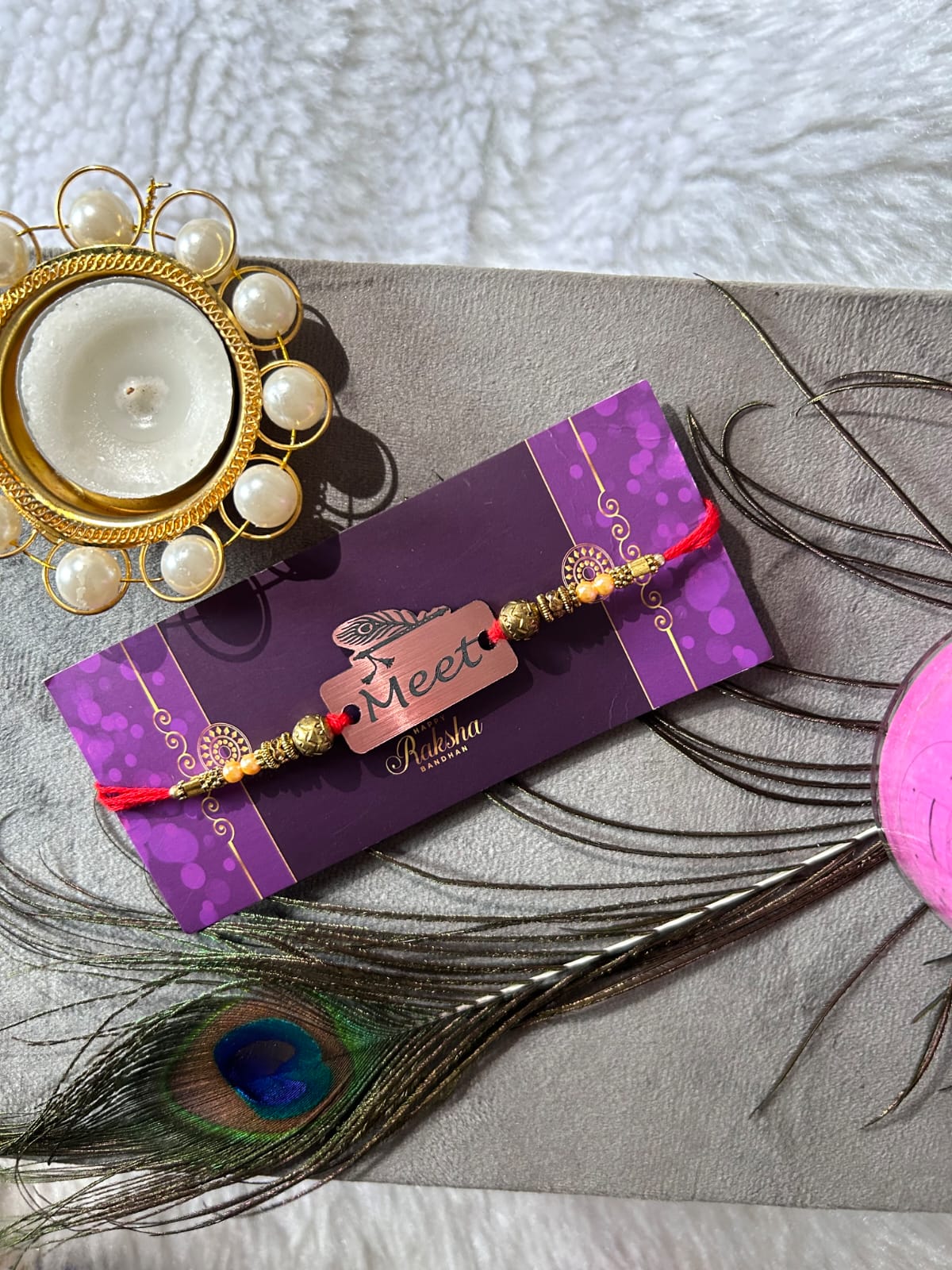 CUSTOMIZE ACRYLIC FOIL RAKHI | Personalized rakhi | Designer rakhi | custom rakhi | Acrylic rakhi | Name rakhi