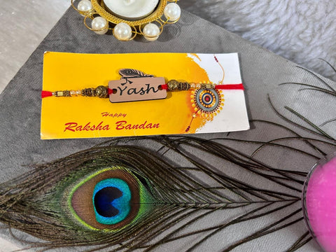CUSTOMIZE ACRYLIC FOIL RAKHI | Personalized rakhi | Designer rakhi | custom rakhi | Acrylic rakhi | Name rakhi