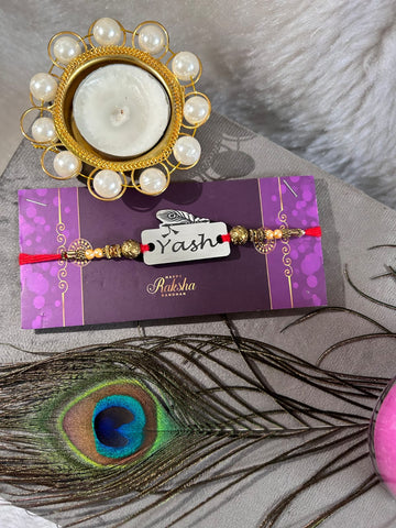 CUSTOMIZE ACRYLIC FOIL RAKHI | Personalized rakhi | Designer rakhi | custom rakhi | Acrylic rakhi | Name rakhi