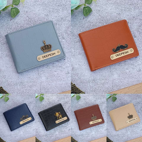 6 colors available for walltets, blue black tan cream tan sea green